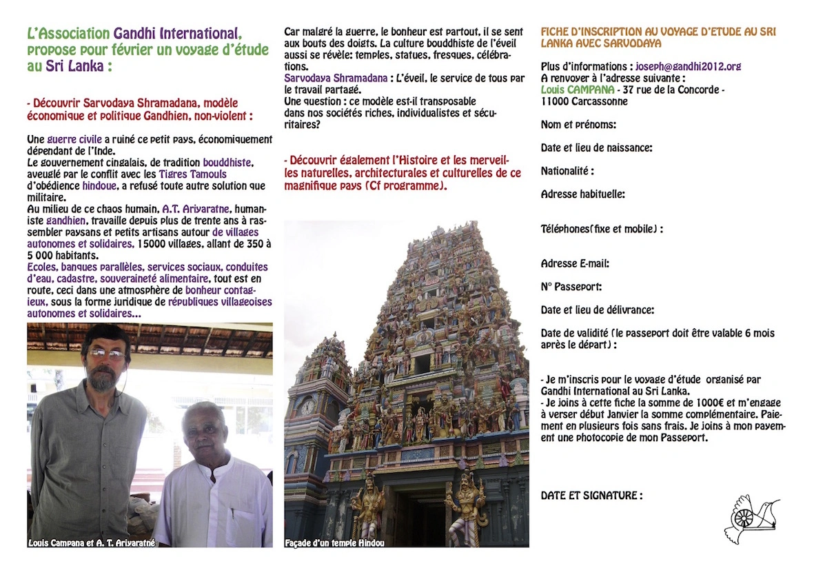 Sri Lanka trip brochure 2