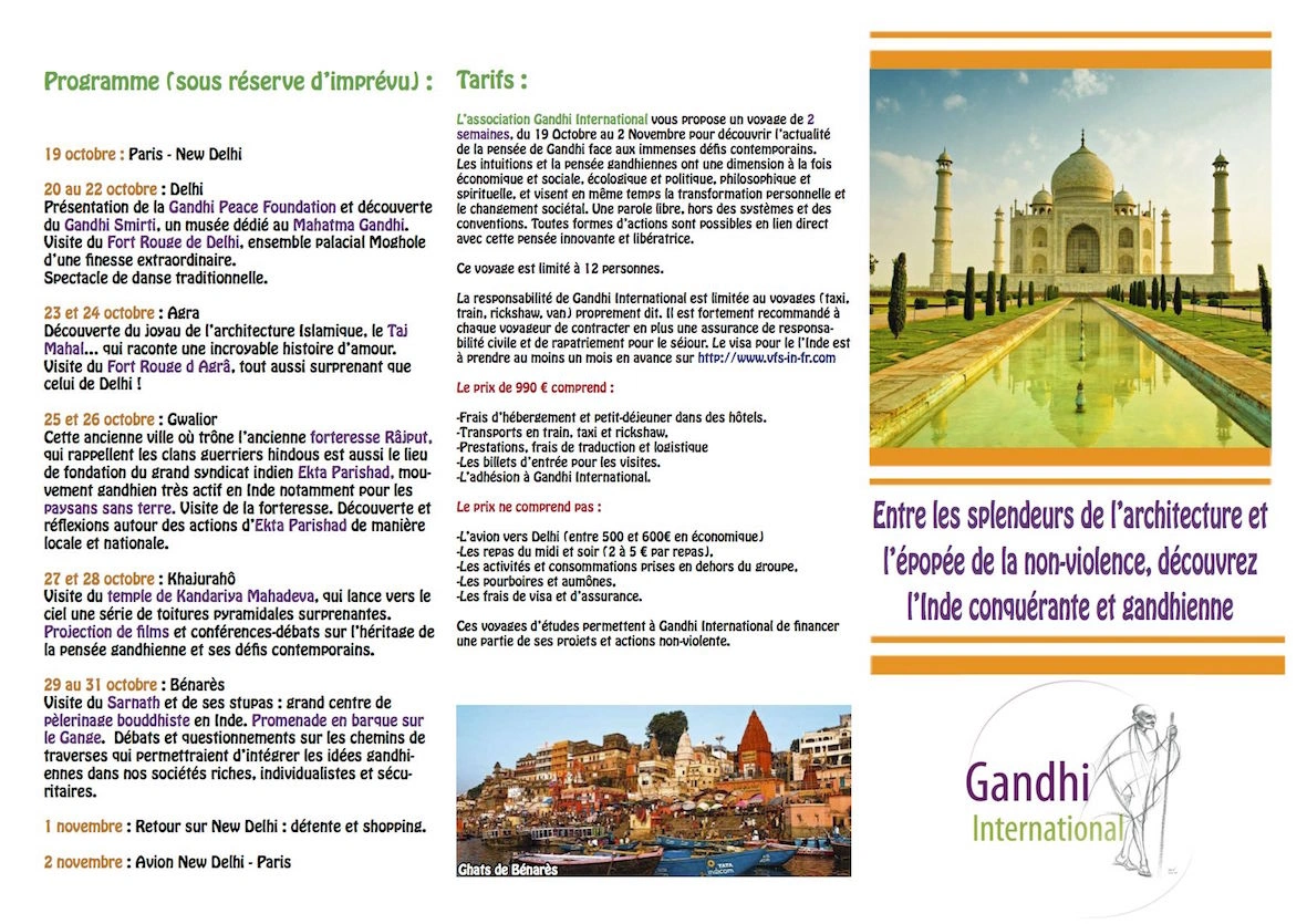 India brochure All Saints 2013 1