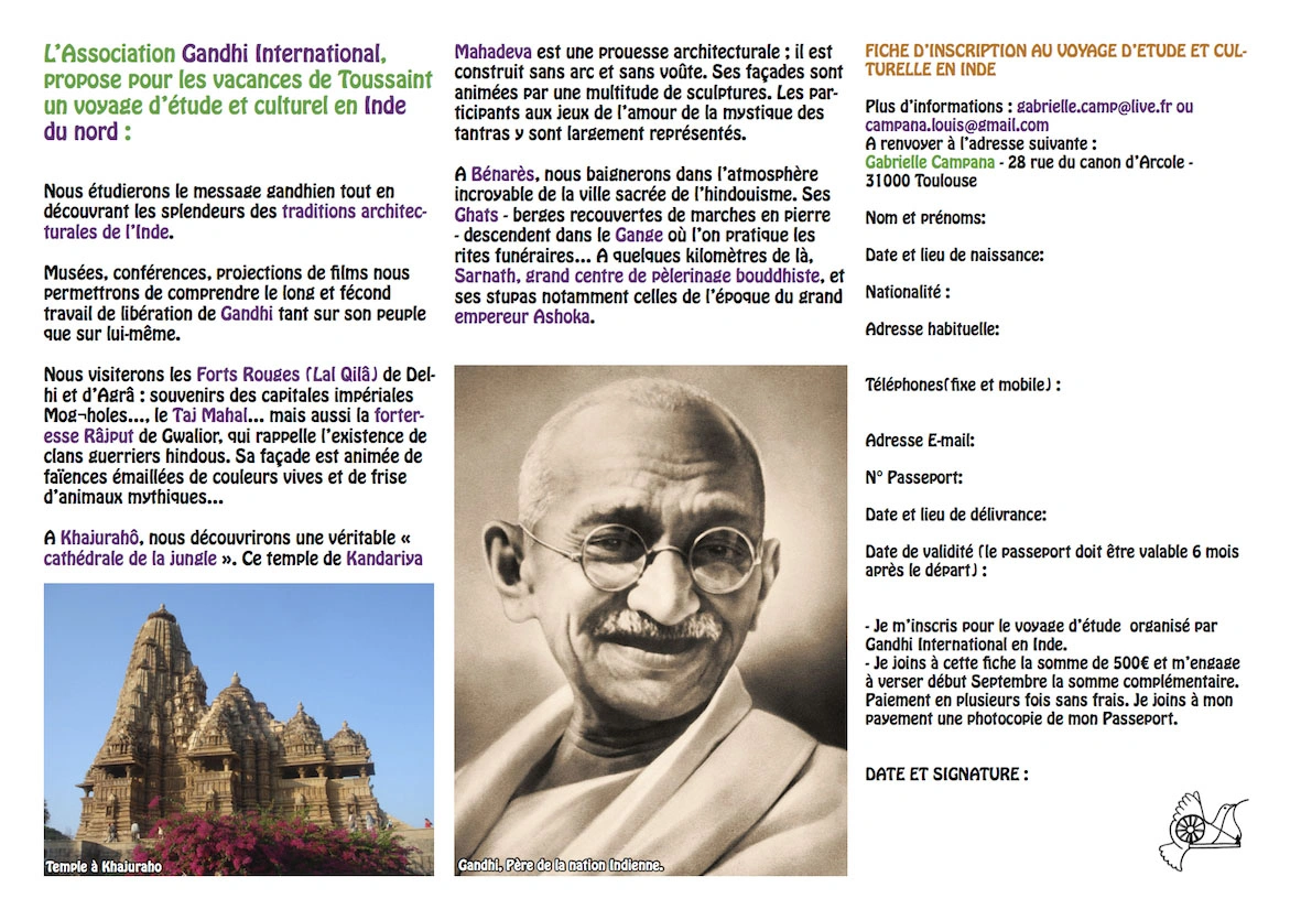 India brochure All Saints 2013 2